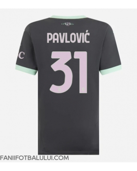 AC Milan Strahinja Pavlovic #31 Tricou Fotbal Replică 2024-25 Femei Treilea